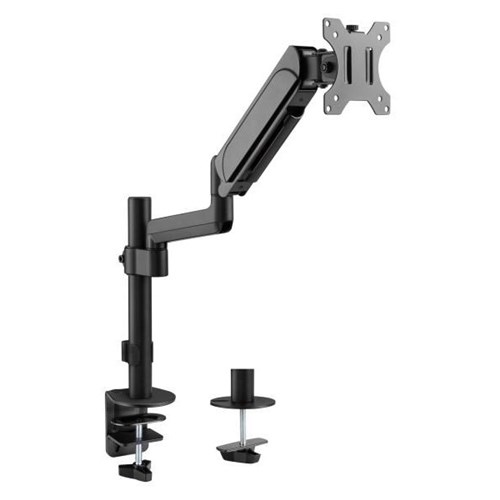 Brateck LDT48-C012 Desk Mount Single Monitor Arm Pole-Mounted Gas Spring 17-32 Inch