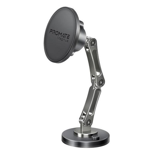 Promate Magnetic Smartphone Mount Holder SecureGrip 360 Cradleless Triaxial Black/Silver