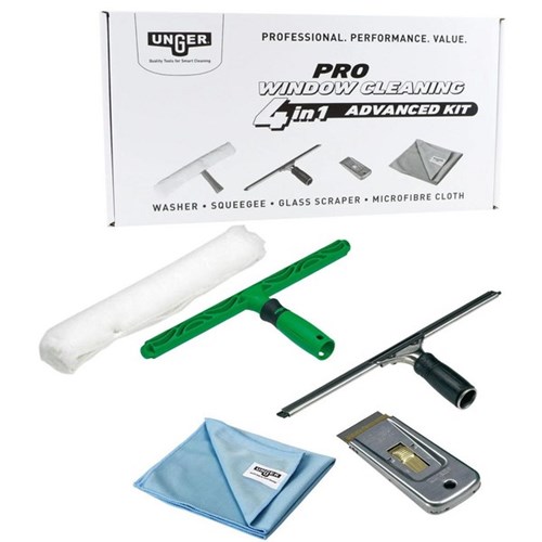 Unger Pro Window Cleaning 4-in-1 Advanced Kit