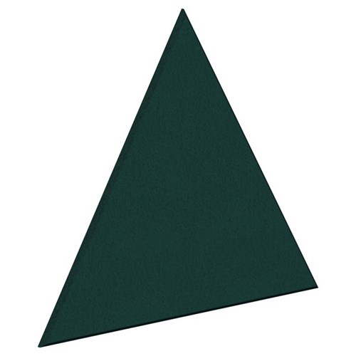 Fiord12 Acoustic Wall Tile Triangle 600x600mm Peacock Green