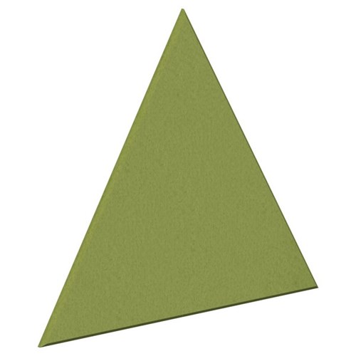 Fiord12 Acoustic Wall Tile Triangle 600x600mm Banana Green