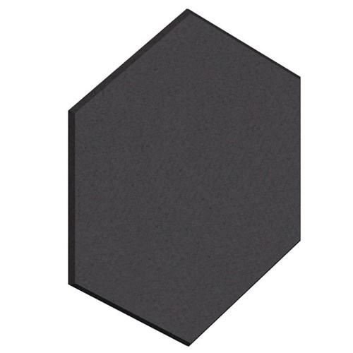 Fiord12 Acoustic Wall Tile Hexagon 600x520mm Charcoal Grey