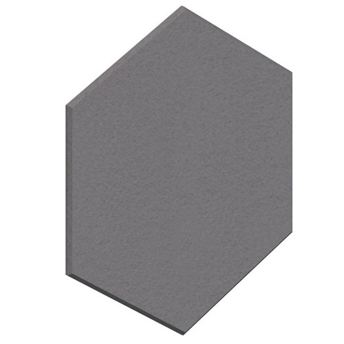 Fiord12 Acoustic Wall Tile Hexagon 600x520mm Grey