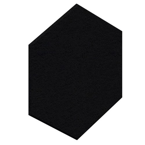 Fiord12 Acoustic Wall Tile Hexagon 600x520mm Black