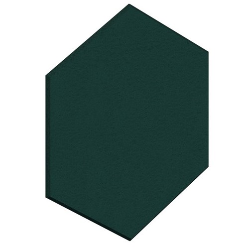 Fiord12 Acoustic Wall Tile Hexagon 600x520mm Peacock Green