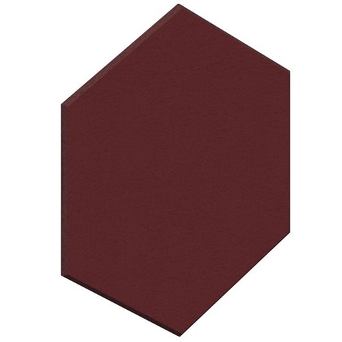 Fiord12 Acoustic Wall Tile Hexagon 600x520mm Maroon