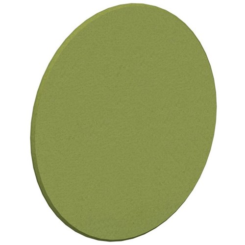 Fiord12 Acoustic Wall Tile Round 600mm Banana Green