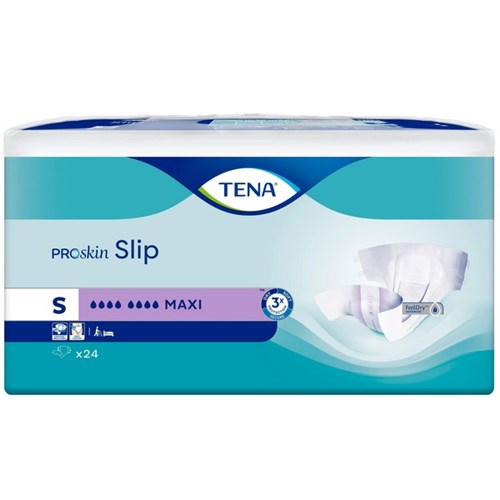 TENA ProSkin Slip Continence Pads Maxi Small, Carton of 3 Packs of 24