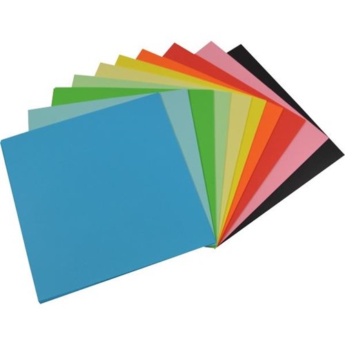 OfficeMax 127x127mm 80gsm Assorted Colours Kinder Paper Squares, Pack of 360