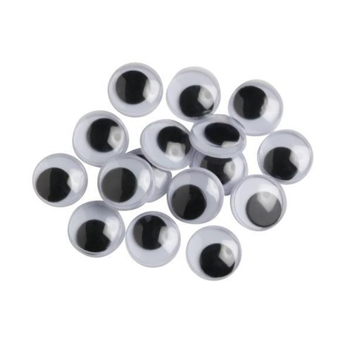 Moving Eyes 10mm Black, Pack of 100