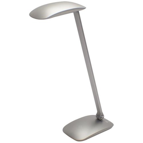 Nero LED Desk Lamp USB Charging Silver