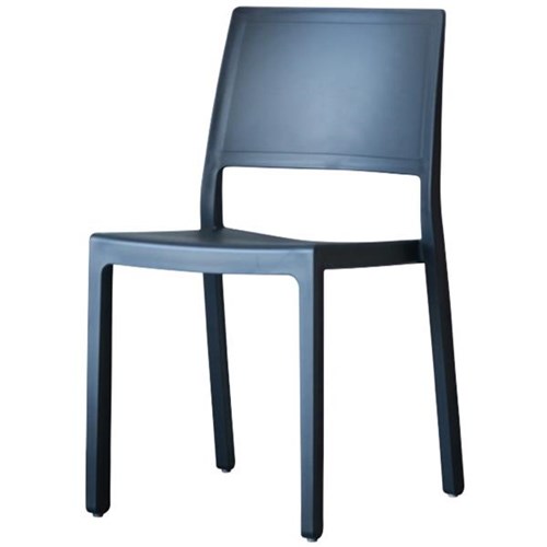 Kate Stackable Chair Charcoal