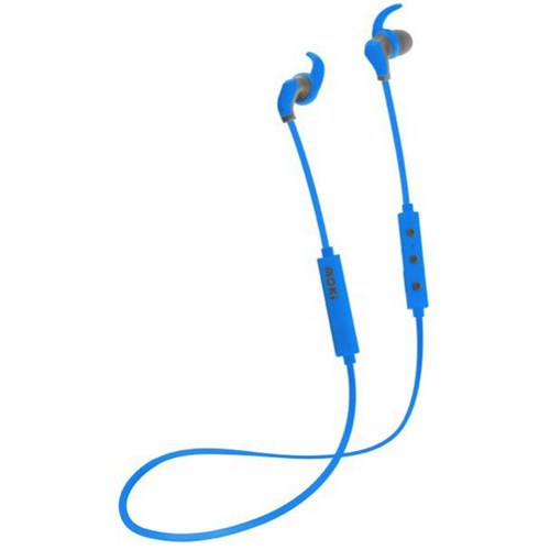 Moki Hybrid Bluetooth Earphones Blue