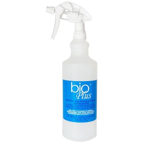 BioPlus Urinal Cleaner Empty Trigger Spray Bottle Kit 1L