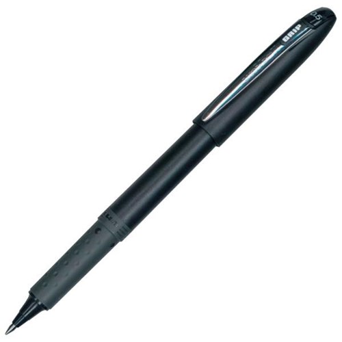 Uniball Grip UB-245 Black Rollerball Pen Fine Tip | OfficeMax NZ