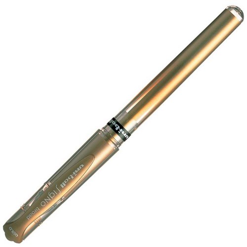 uni-ball Signo UM-153 Broad Gold Rollerball Pen 1.0mm Medium Tip