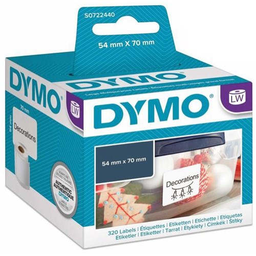 Dymo LabelWriter 3.5 Diskette Label 54x70mm, Roll of 320