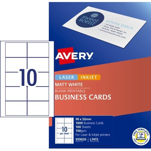 10-Up Business Cards  Laser Printer Business Cards