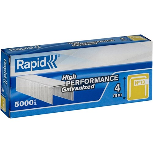 Rapid Staples 13/4 4mm, Pack of 5000