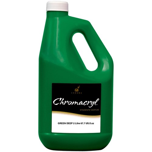 Chromacryl Student Acrylic Paint 2L Deep Green