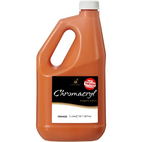 Chromacryl Student Acrylic Paint 2L Orange