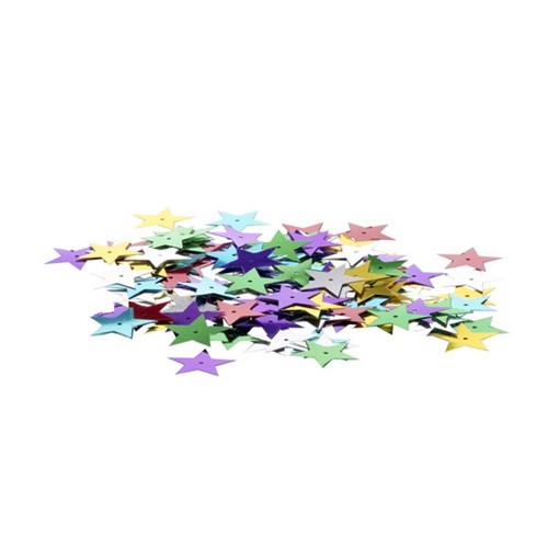 Sequin Stars Large Assorted Colours 25g Pack