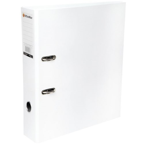 OfficeMax Lever Arch File A4 Polypropylene Coated White