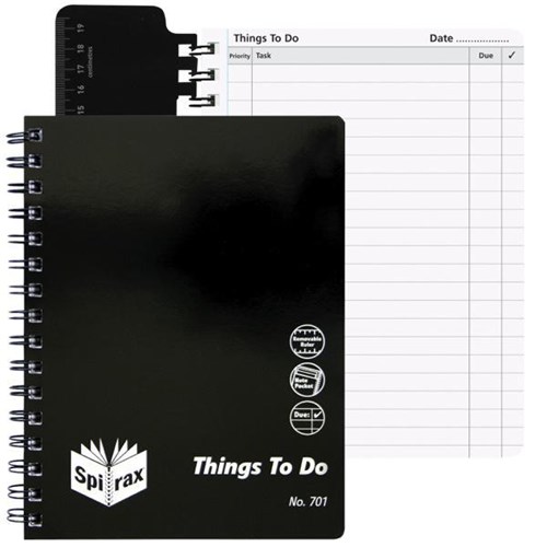 Spirax 701 Things to Do Spiral Organiser 96 Pages