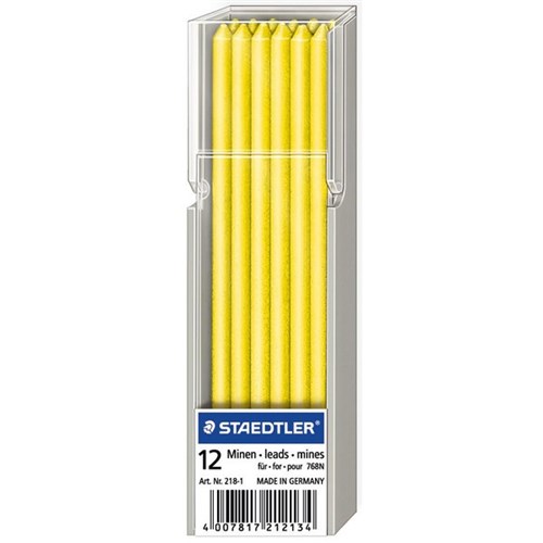 Staedtler Lumocolor Non-permanent Omnichrom Lead Refills Yellow, Pack of 12