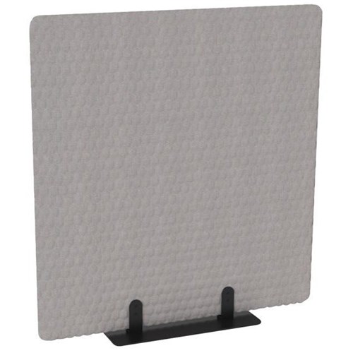 Conexion Free Standing Panel Dove Grey With Black Base