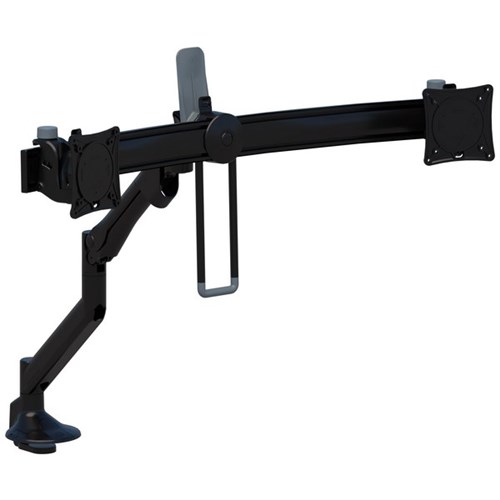 Accent Levo Premium Gas Lift Dual Monitor Arm Black