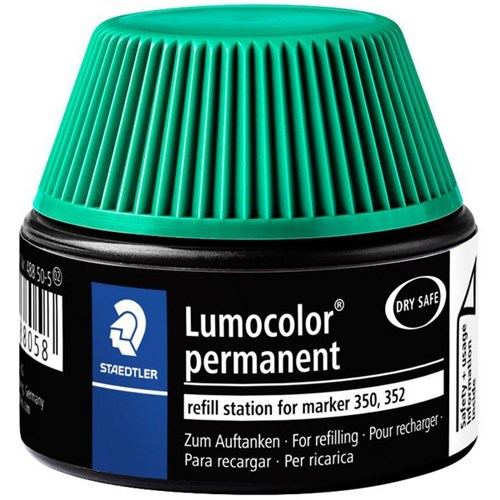 Staedtler Lumocolor Green Permanent Marker Ink Refill Pot