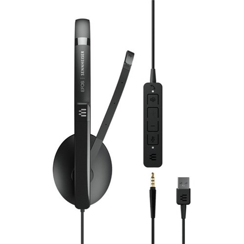 EPOS Sennheiser Adapt 165T USB II Wired Binaural Headset with 3.5mm Jack