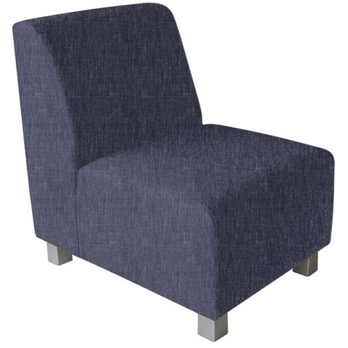 FurnNZ Apollo Single Seater Sofa Keylargo Fabric/Navy