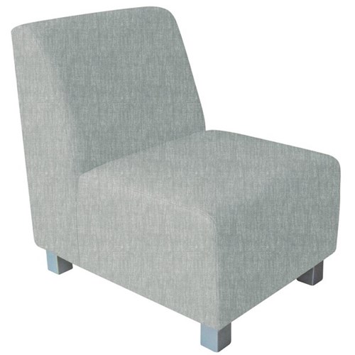 FurnNZ Apollo Single Seater Sofa Keylargo Fabric/Zinc