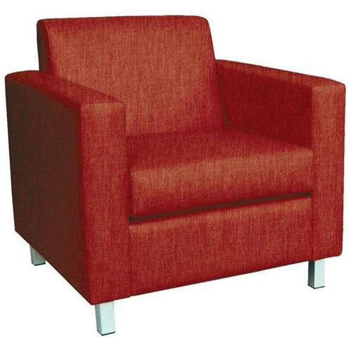 FurnNZ Cosmo Single Seater Sofa Keylargo Fabric/Paprika