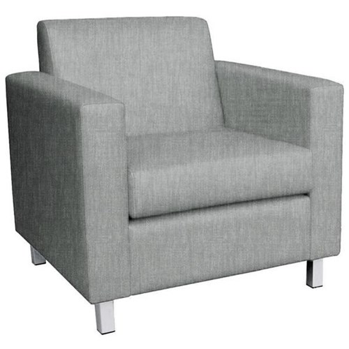 FurnNZ Cosmo Single Seater Sofa Keylargo Fabric/Zinc