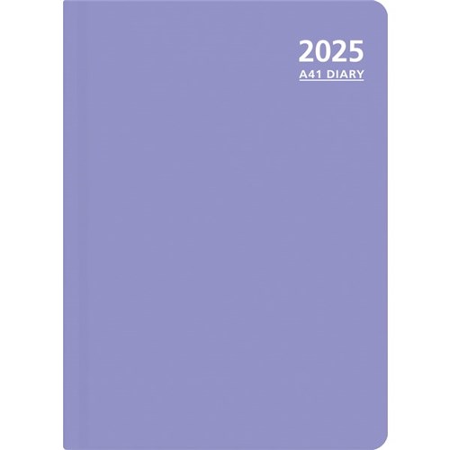 OfficeMax A41 1/2 Hour Appointment Diary A4 1 Day Per Page 2025 Purple