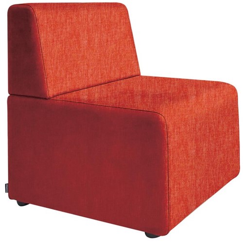 Snug Single Seater Sofa Keylargo Fabric/Paprika