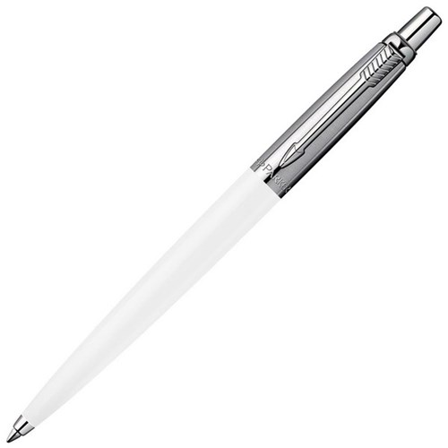 Parker Black Jotter Original Ballpoint Pen 1.0mm Medium Tip White Barrel