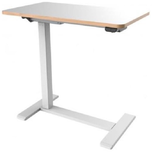 Malmo Electric Height Adjustable Desk 700x400mm White Melamine/White