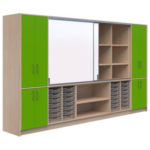 Ako Hub Classroom C2 3600x500x2000mm Refined Oak Naturale/Juicy Naturale