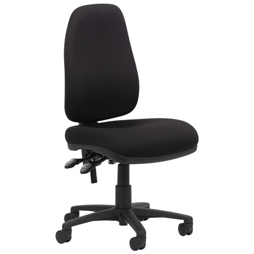 Mozart Plus Task Chair High Back 3 Lever Mega Luxe Seat Breathe Fabric/Black