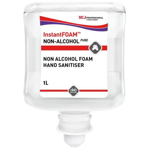 Deb Stoko Instant Foam Hand Sanitiser Pure Non Alcohol 1L
