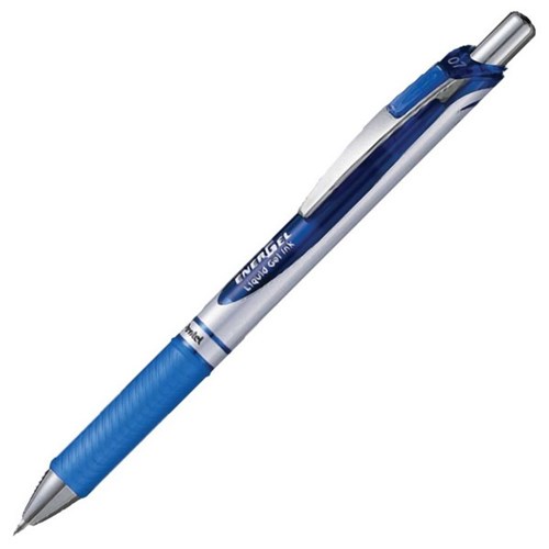Pentel BL77C Energel Deluxe Blue Rollerball Pen 0.7mm Fine Tip