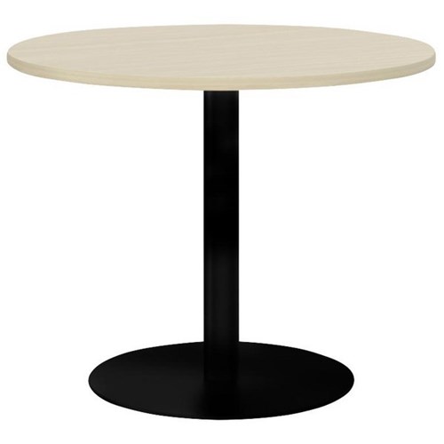 Polo Meeting Table Round 900mm Nordic Maple/Black