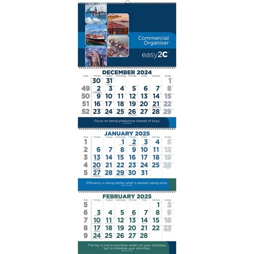 Easy2C Shipping Calendar Three Months To View 2025