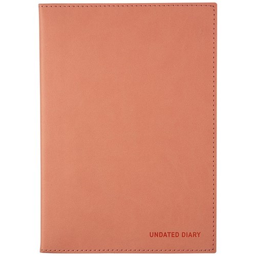 OfficeMax A5 Diary Week To View Undated Peach