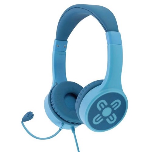 Moki ChatZone Wired Headphones With Mic Blue