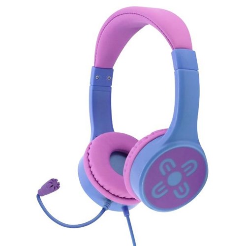 Moki ChatZone Wired Headphones With Mic Pink/Purple